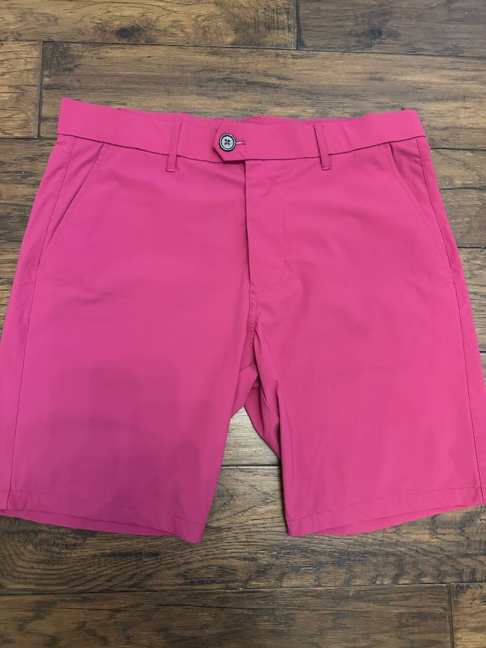 Greyson Montauk Performance Golf Shorts Red Pink Size 33
